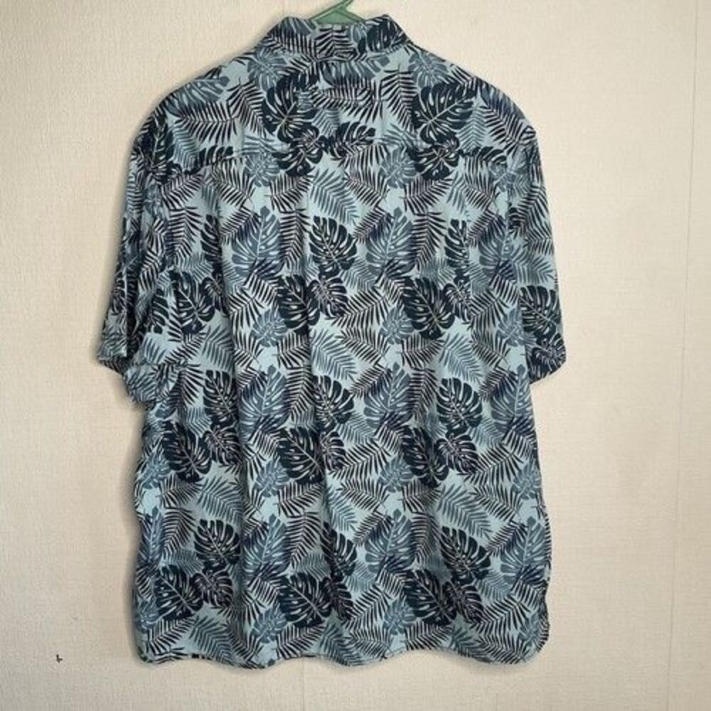 Duluth Trading Co Relaxed Fit Button Up Hawaiian Resort Shirt Men Size XL Blue - Picture 7 of 9